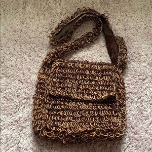 Handmade crochete crossbody bag